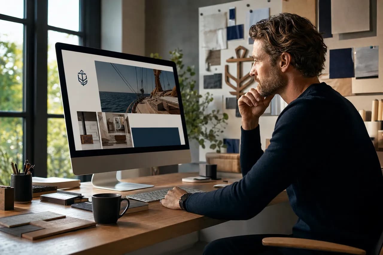 Maatwerk webdesign op maat voor een vakman, afgestemd op de eigen huisstijl