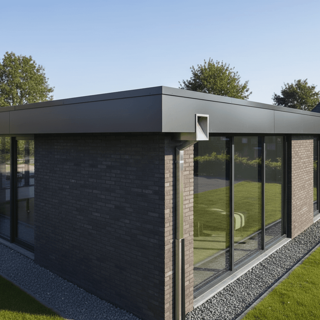 Plat dak renovatie met EPDM dakbedekking — dakdekker Groningen professioneel